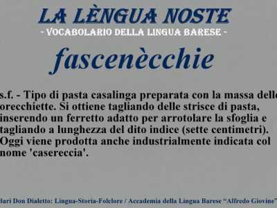 I termini dimenticati del dialetto barese